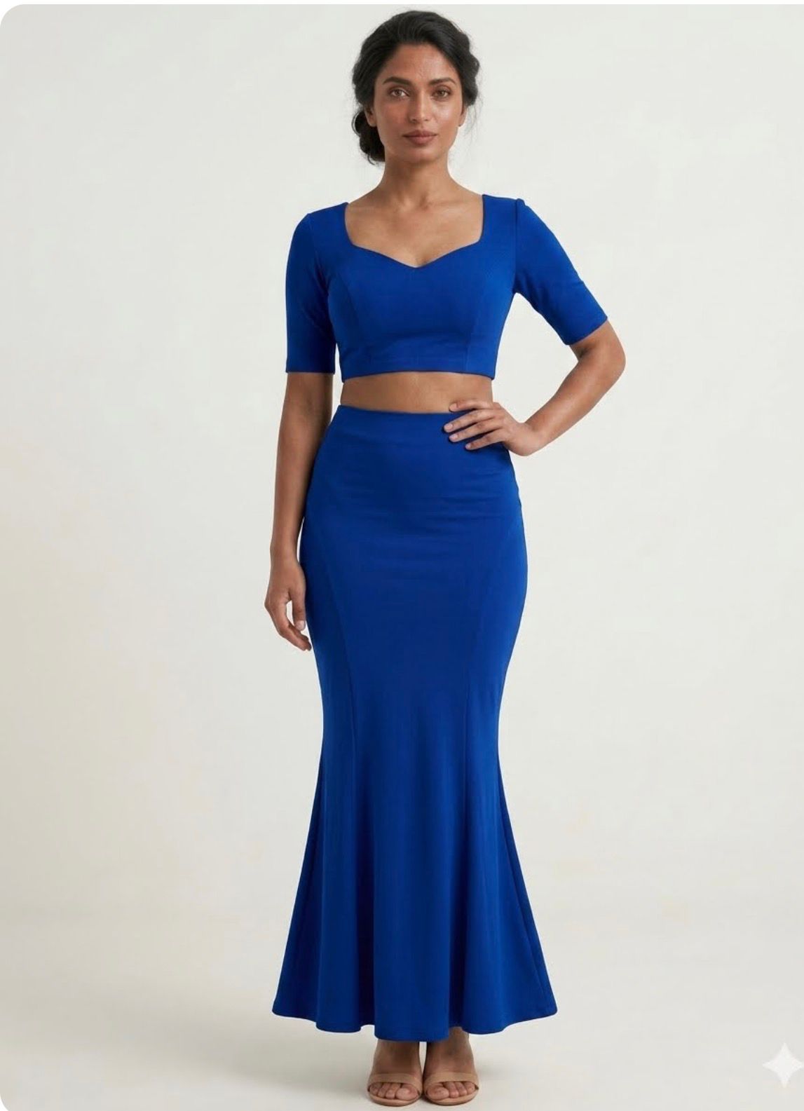 Fishtail Mermaid Shapewear Skirt- Royal Blue